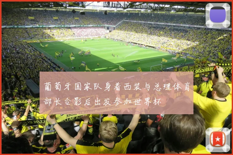 葡萄牙国家队身着西装与总理体育部长合影后出发参加世界杯